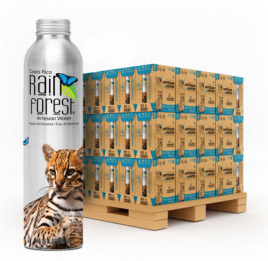 [Wholesale] RainForest Artesian Water Reusable Aluminum Bottle 750mL